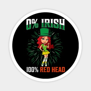 0% Irish 100% Redhead Magnet